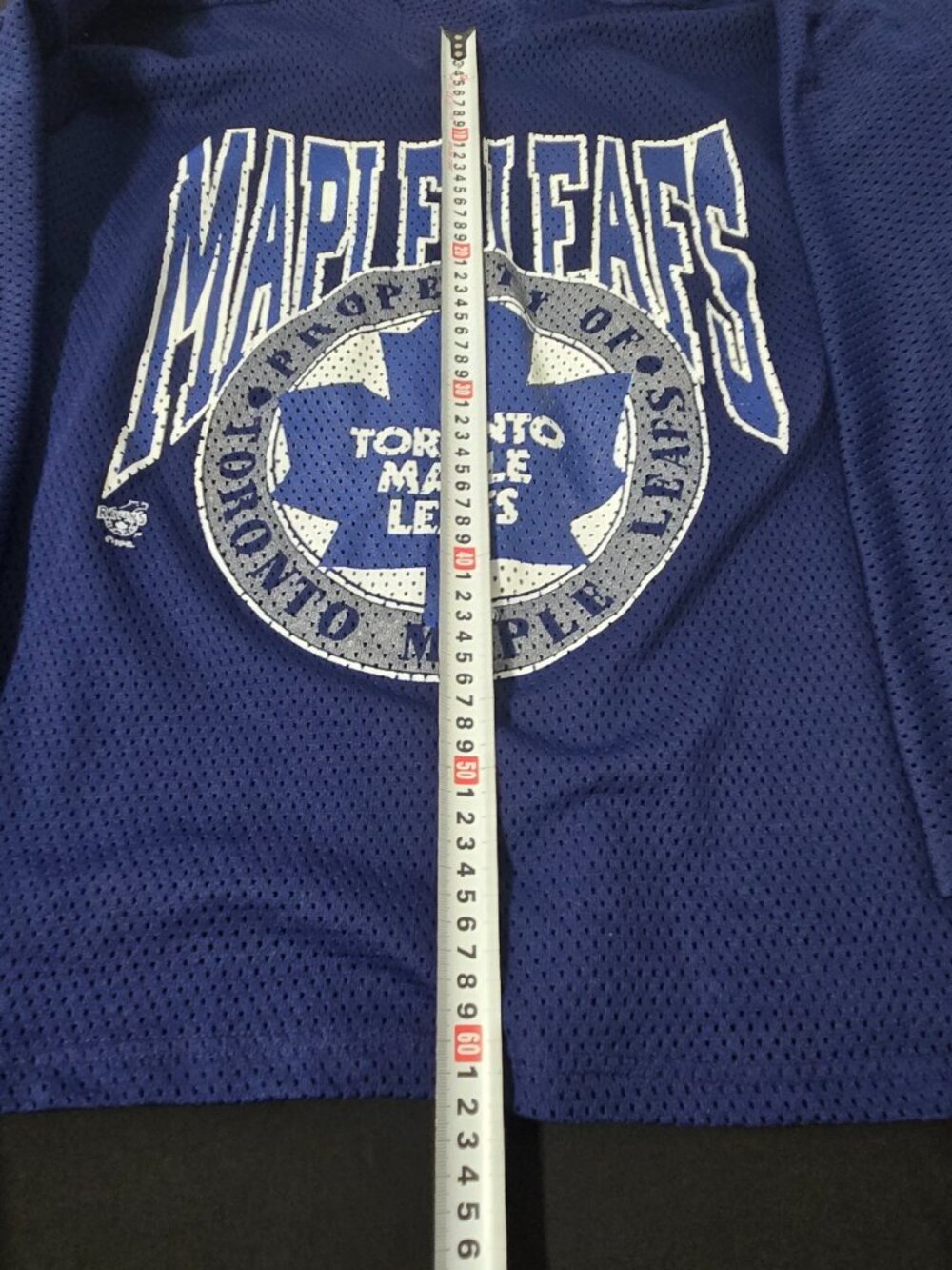 🍁🏒 VINTAGE TORONTO MAPLE LEAFS MESH HOCKEY JERSEY – XL – MADE IN CANADA! 🏒🍁 - Picture 2 of 9